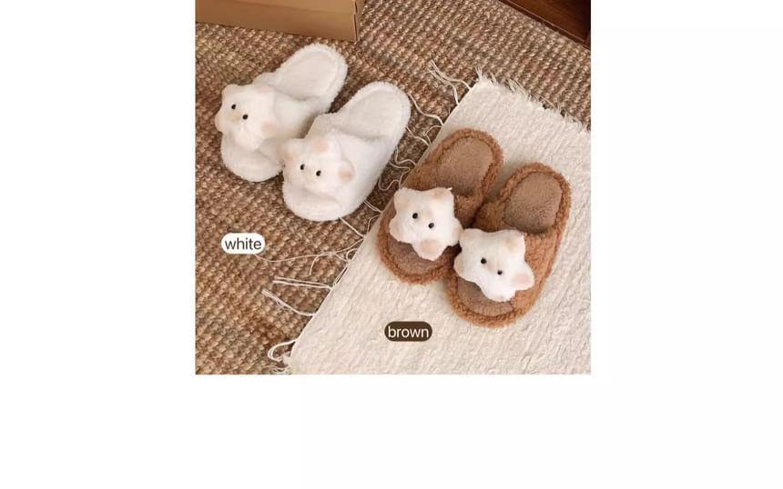 Star Fluffy Slippers Product Image