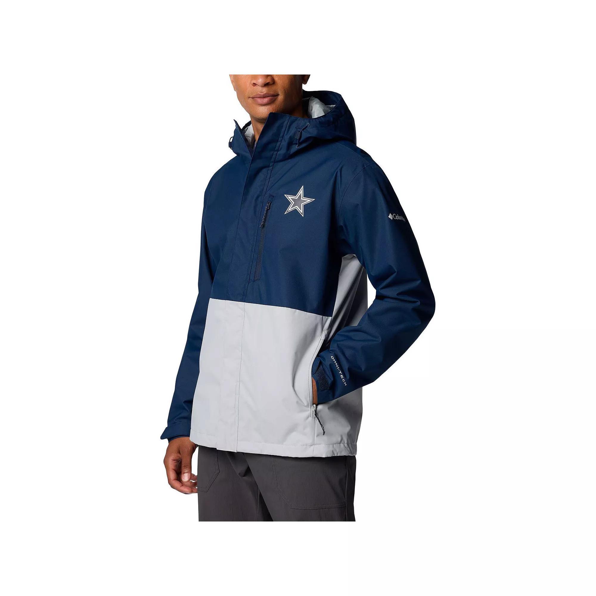 Men's Columbia Navy/Silver Dallas Cowboys Big & Tall Field Bound Omni-Shield Full Zip Jacket,  Product Image