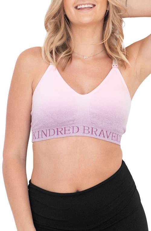 Kindred Bravely Womens Sublime Sports Pumping + Nursing Hands-Free Bra - Ombre Purple 1X Product Image