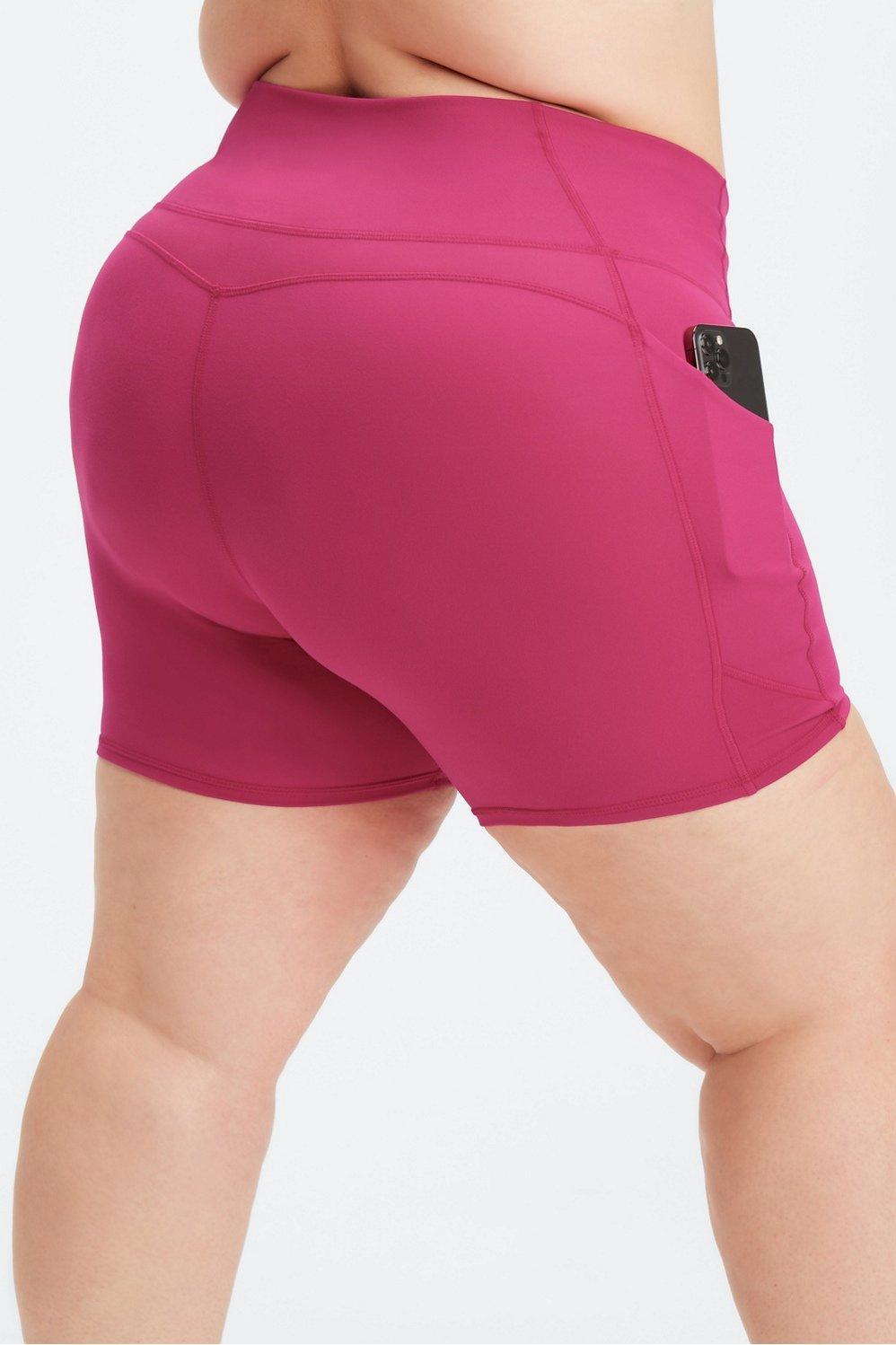 Fabletics Oasis High-Waisted 6 Short Womens pink Size S Product Image
