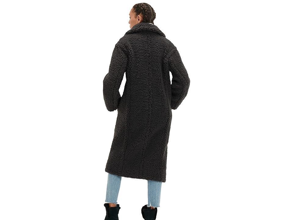 UGG Gertrude Long Teddy Double Breasted Notch Lapel Coat Product Image