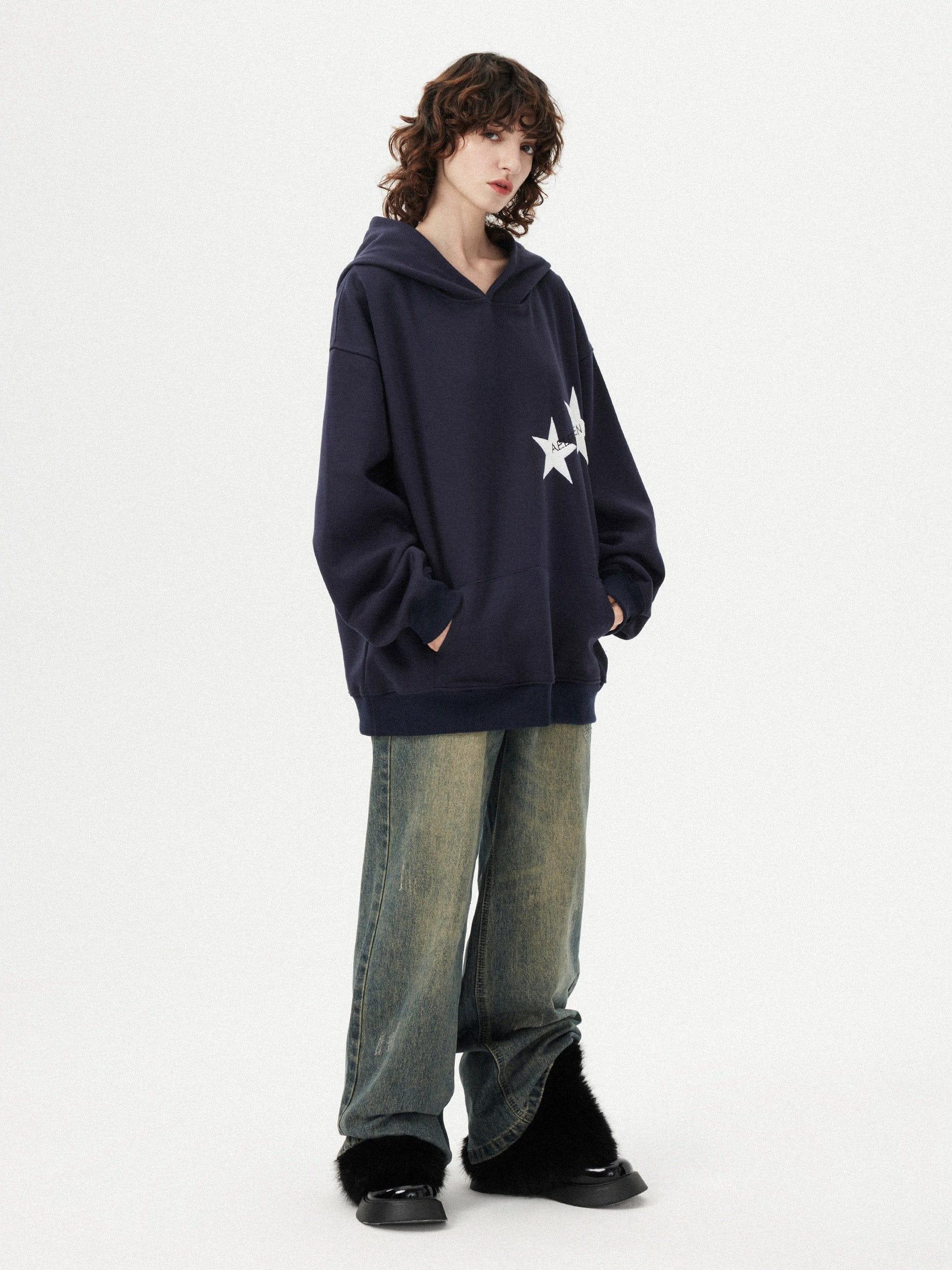 Aelfric Eden Star Color Contrast Hoodie Product Image