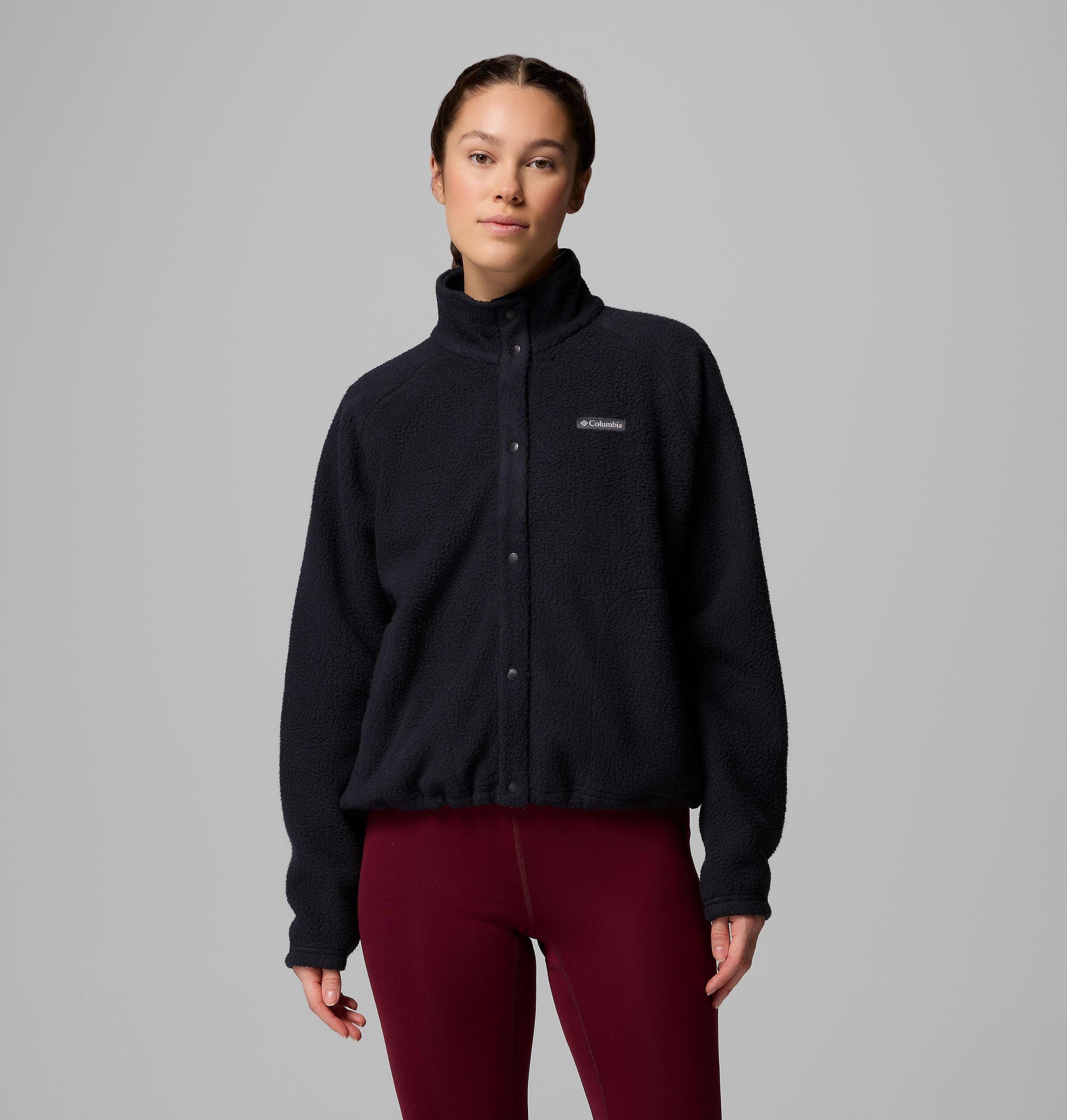 Columbia Womens Jasper Ridge Pebbled Fleece Full Snap- Product Image