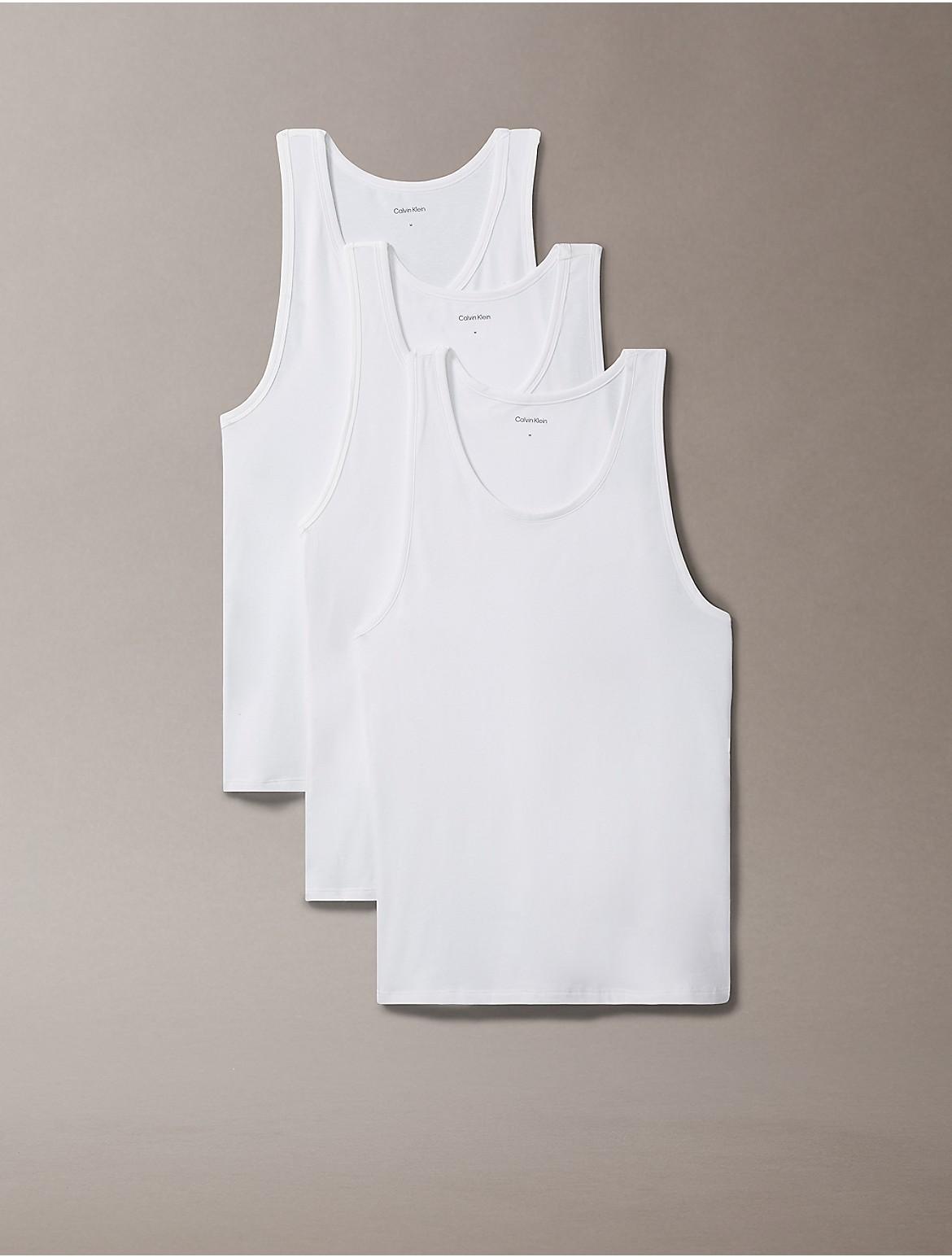 Calvin Klein Mens Cotton Stretch Blend 3-Pack Tank Top Product Image