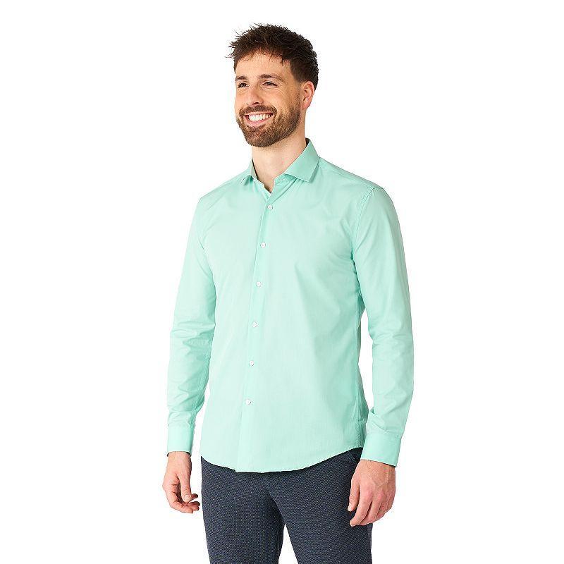 Mens OppoSuits Modern-Fit Dress Shirt Green Product Image