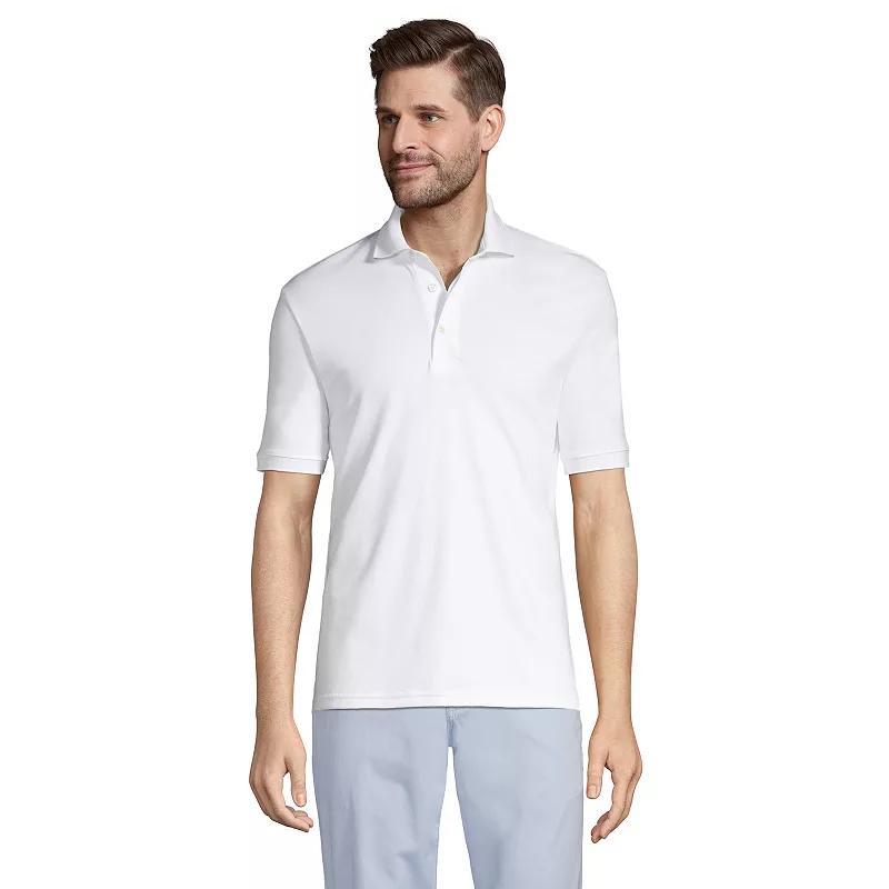 Big & Tall Lands End Classic-Fit Supima Polo, Mens Radiant Blue Product Image