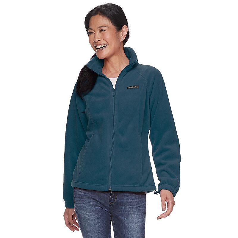 Women's Columbia Benton Springs Zip-Front Fleece Jacket, Size: XL, Black Product Image