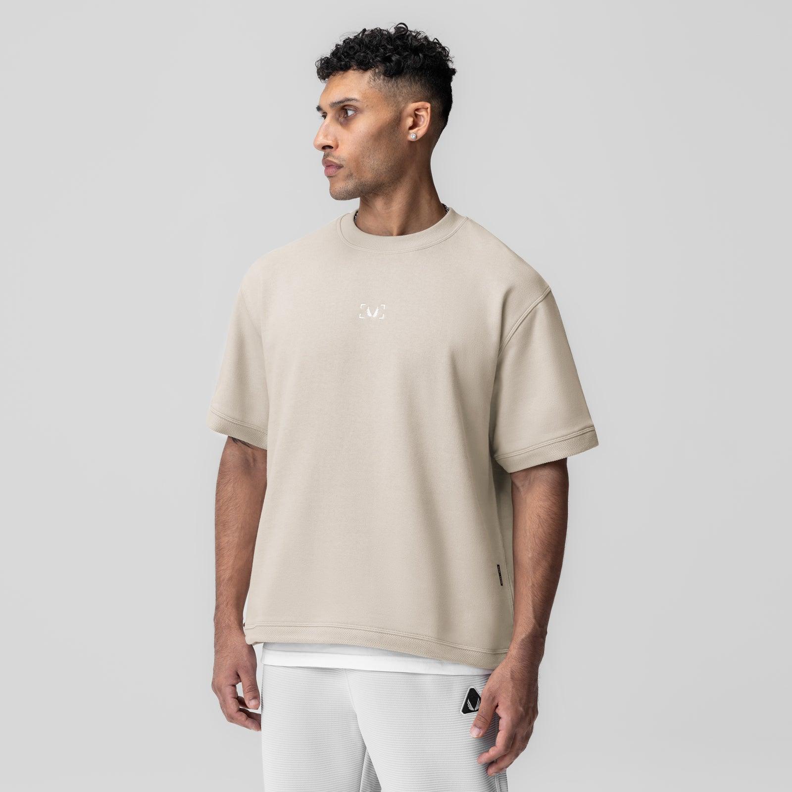 1026. Herringbone Terry Oversized Cinch Tee - Chai Product Image