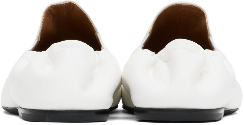 DRIES VAN NOTEN White Leather Loafers In 1 White Product Image