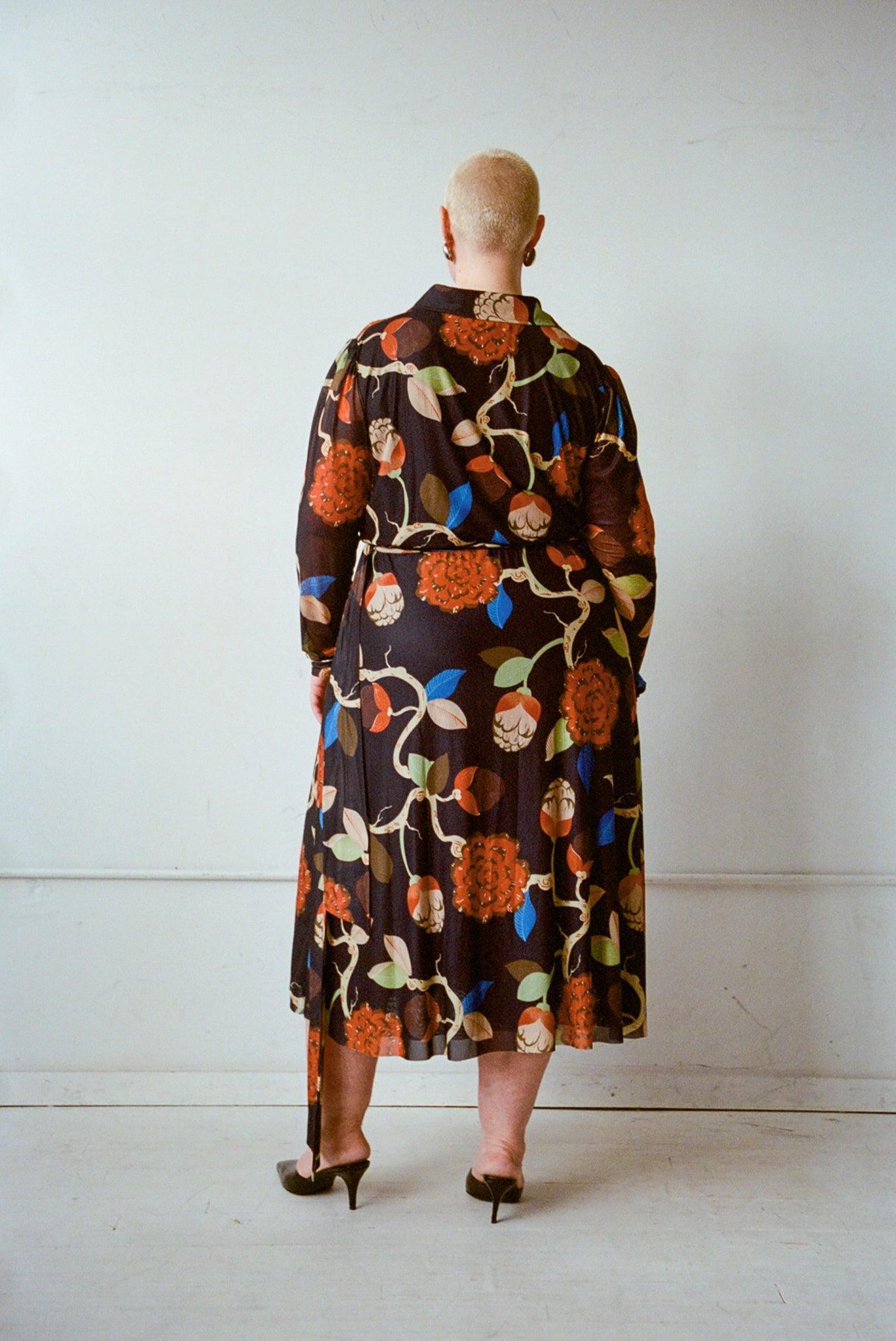 Enid Wrap Dress - Flowering Tree Product Image