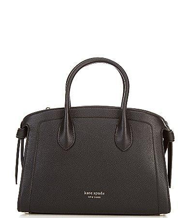 kate spade new york Knott Pebbled Leather Medium Zip Top Satchel Bag Product Image