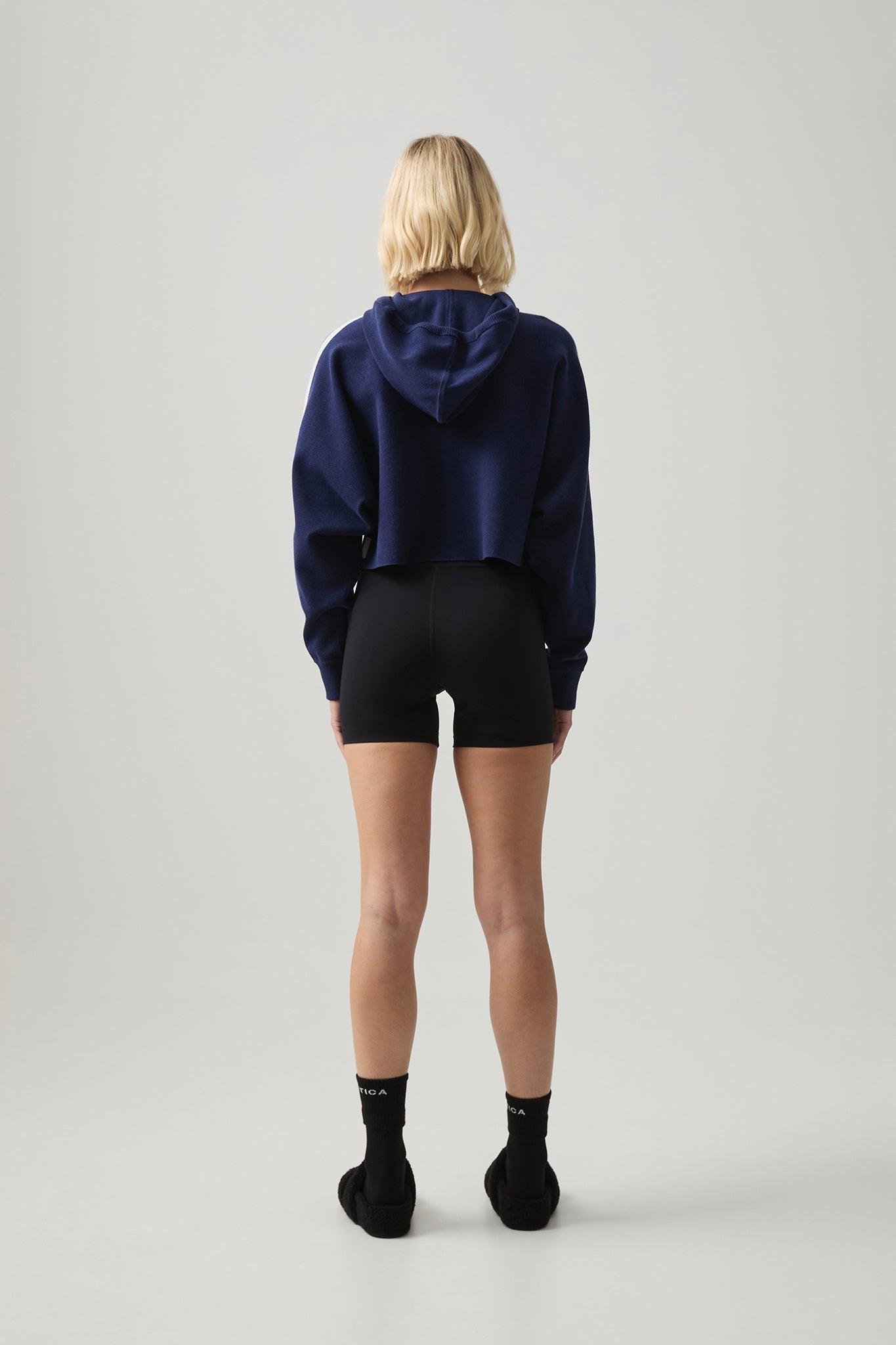 Crop Knit Hoodie 405 Product Image