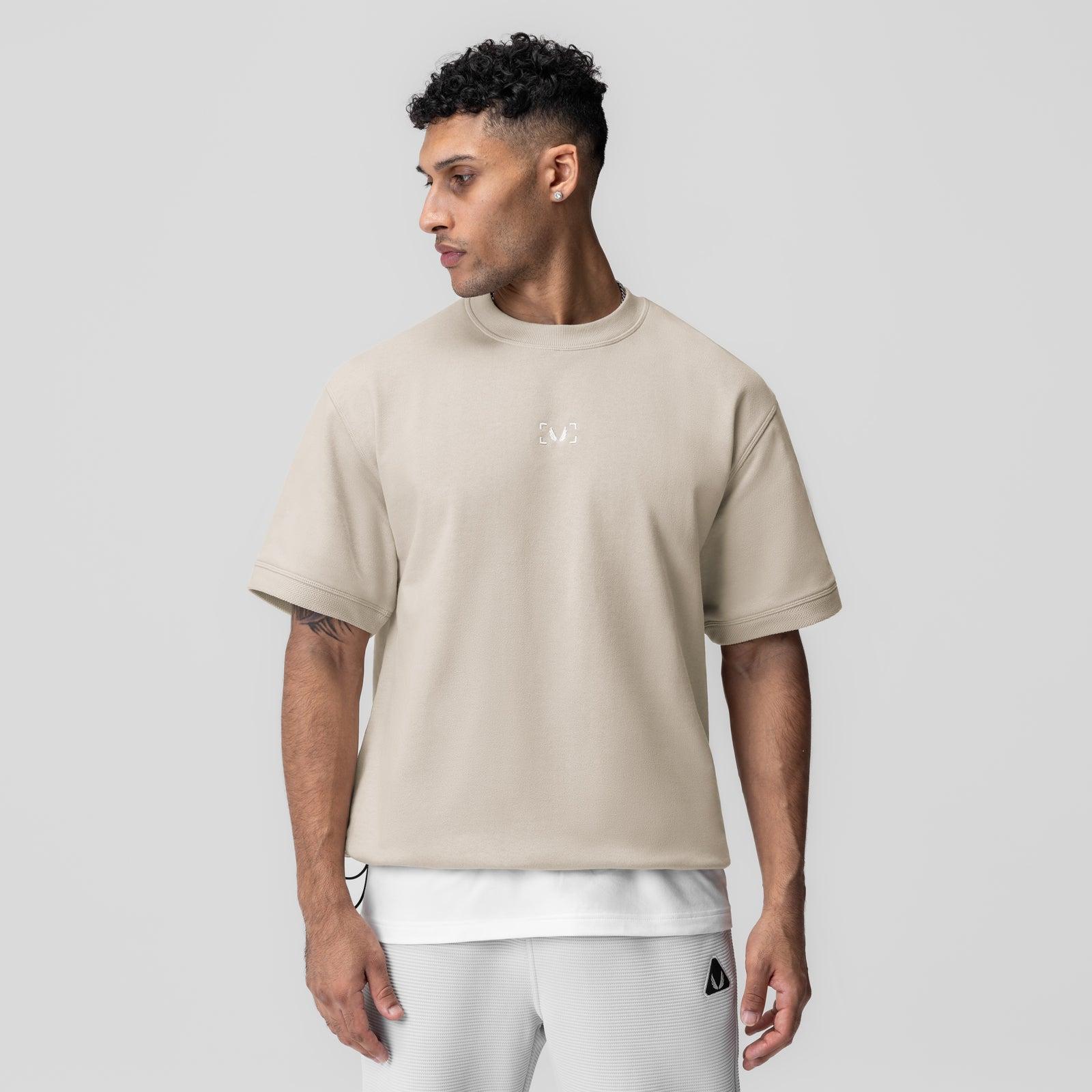 1026. Herringbone Terry Oversized Cinch Tee - Chai Product Image