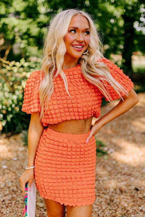 Stunning Vibes Crop Top In Orange Product Image