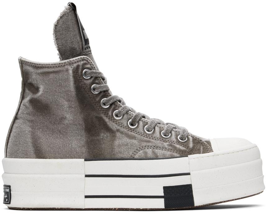 RICK OWENS DRKSHDW Gray Converse Edition Dbl Drkstar Sneakers Product Image