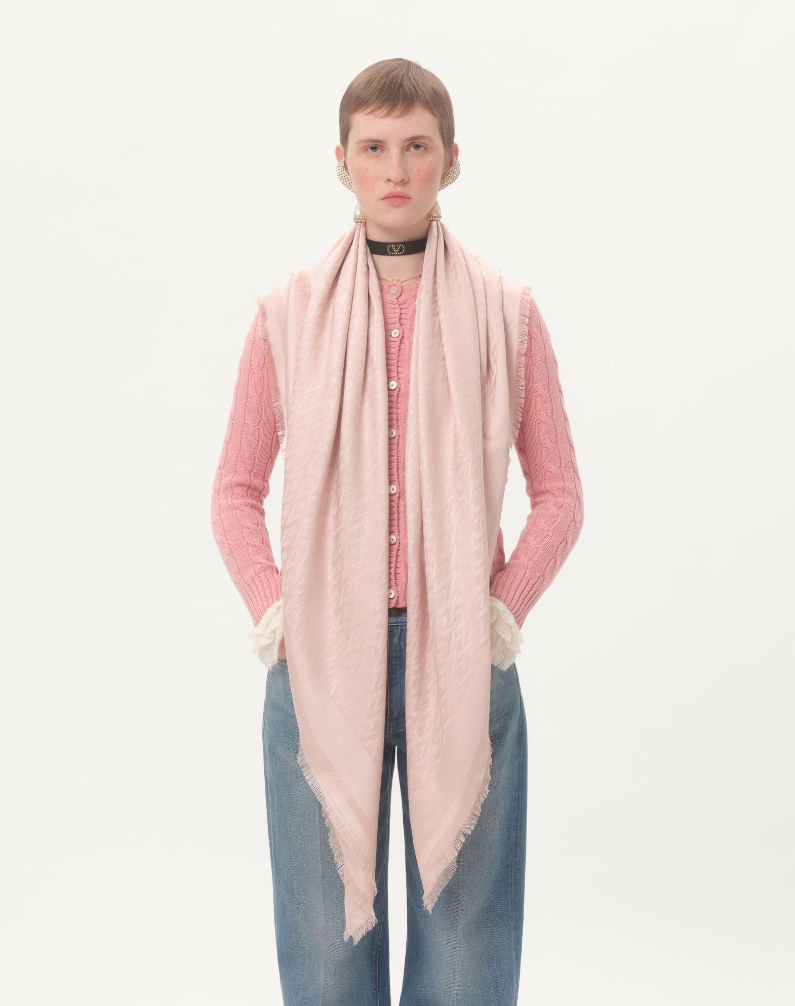 Toute La V Wool And Silk Shawl  Product Image