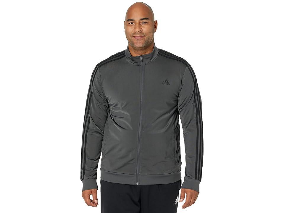 Mens adidas Tricot Track Jacket Dark Gray Grey Product Image