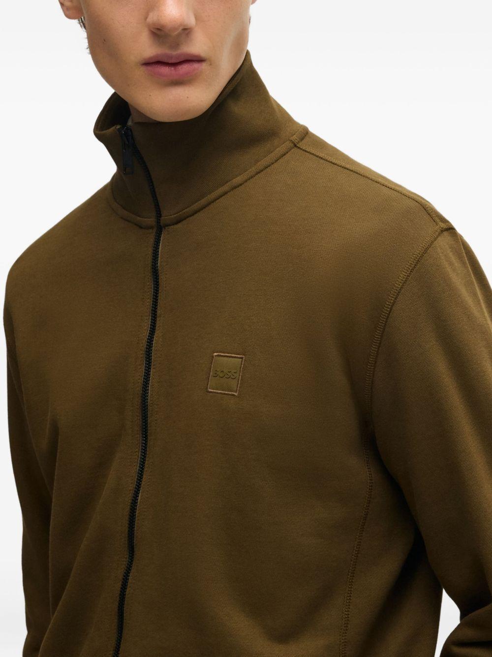 fleece-lined zip-up jacket Product Image