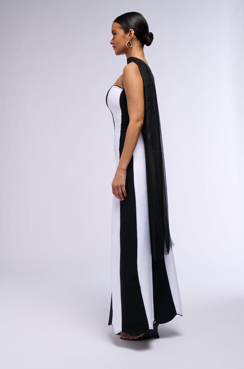 RING LEADER STRIPED MAXI DRESS Product Image