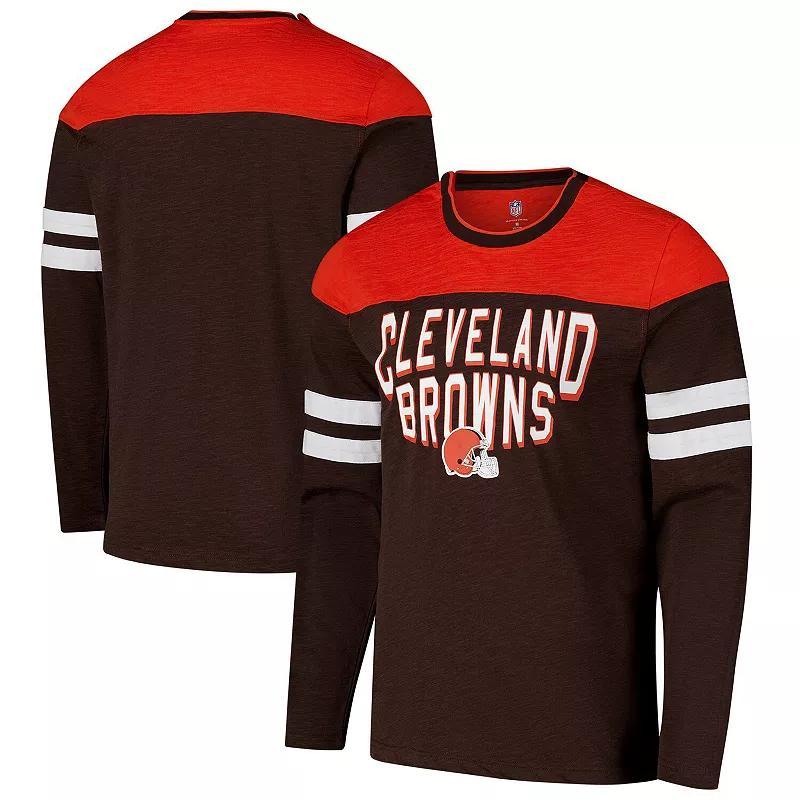 Mens G-III Sports by Carl Banks /Orange Cleveland s Adaptive Hail Mary Long Sleeve T-Shirt Product Image