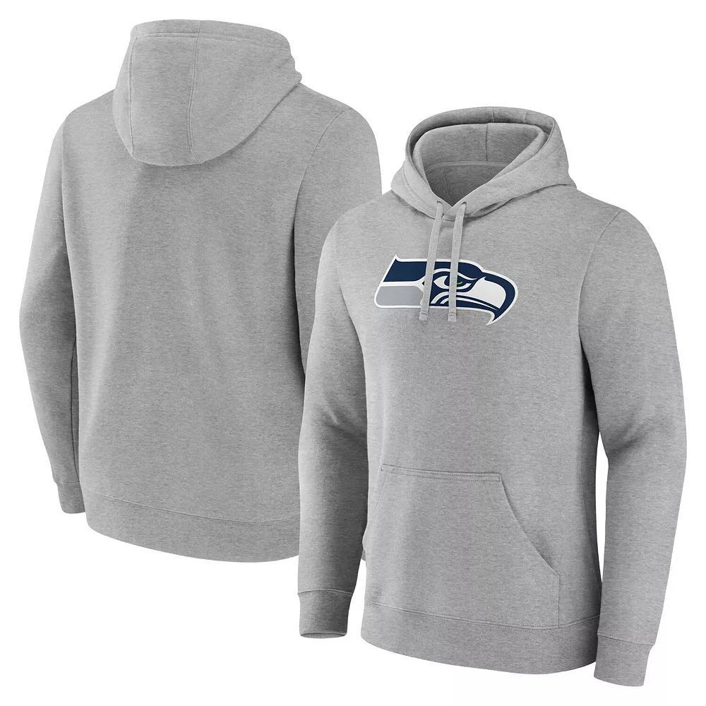 Men's Fanatics Heather Gray Seattle Seahawks Deliver Fleece Pullover Hoodie, Size: 4XL, Grey Product Image