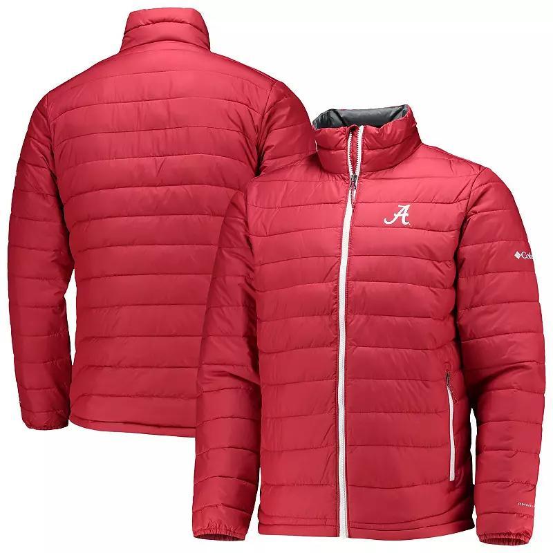 Mens Columbia Crimson Alabama Crimson Tide Powder Lite Omni-Heat Reflective Full-Zip Jacket Product Image