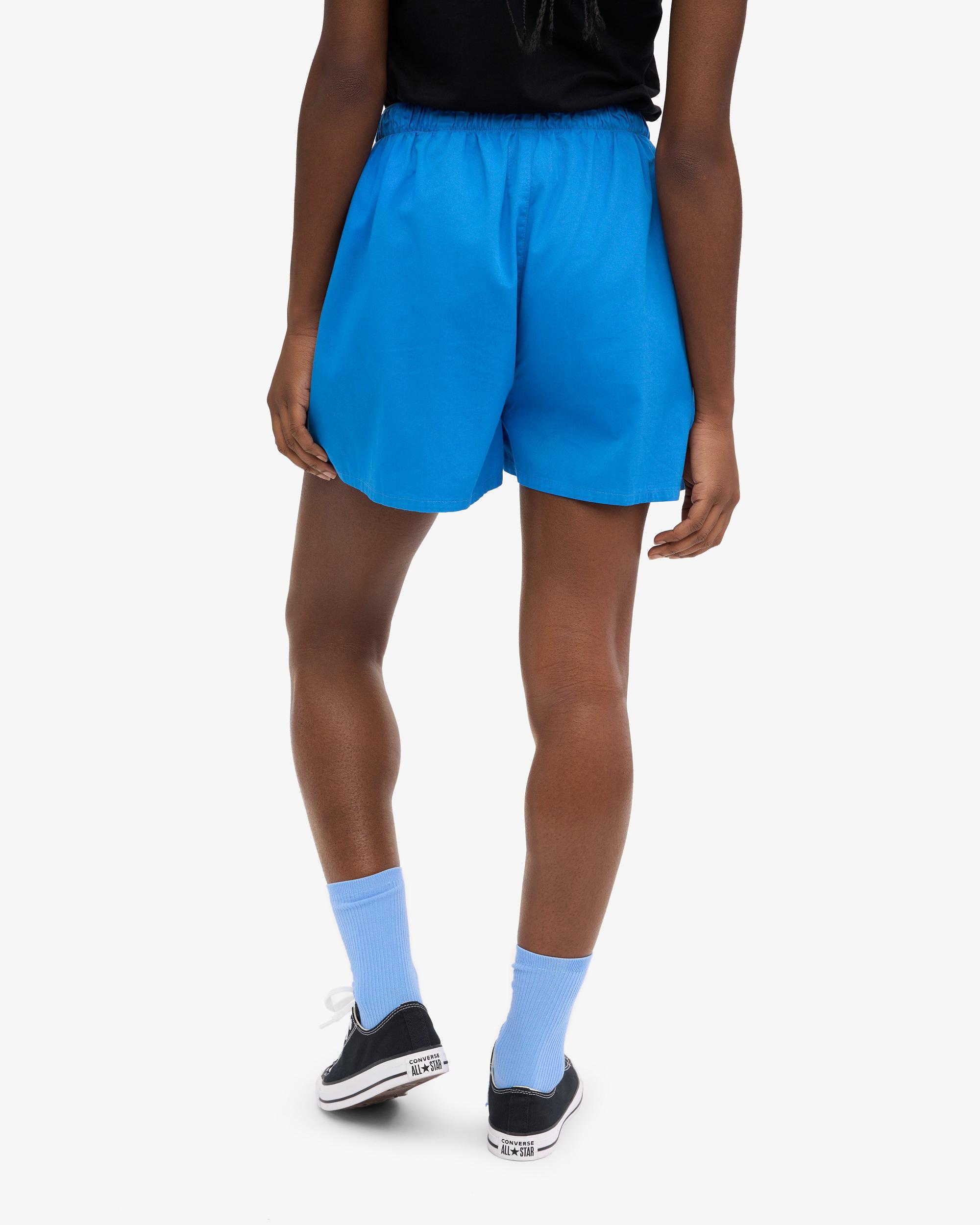 Women Organic Twill Shorts - Pacific Blue Product Image