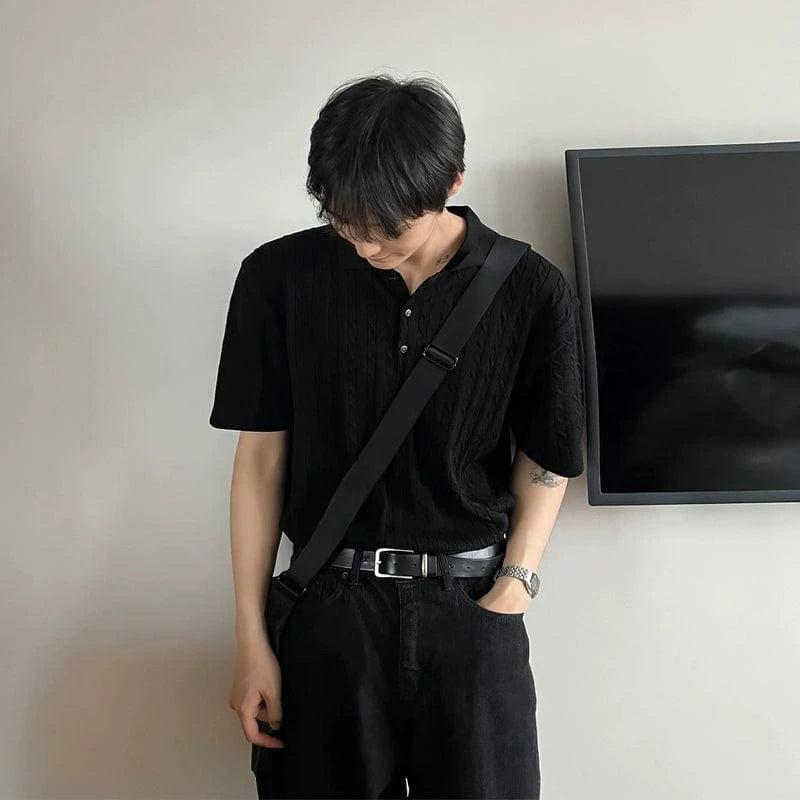 RT No. 18302 KNIT TWIST POLO SHORT SLEEVE Product Image