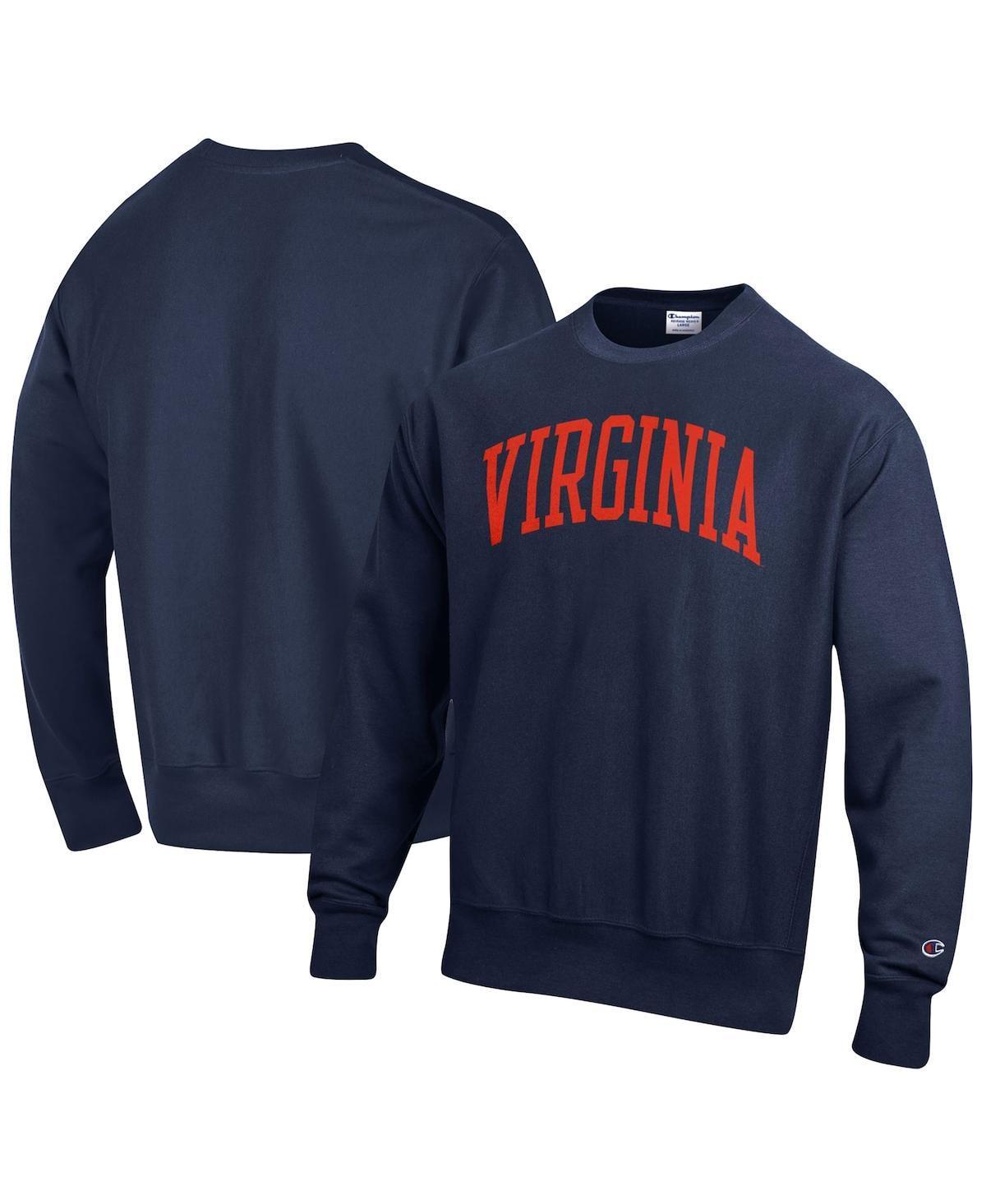 Mens Champion Virginia Cavaliers Arch Reverse Weave Pullover Sweatshirt Blue Product Image