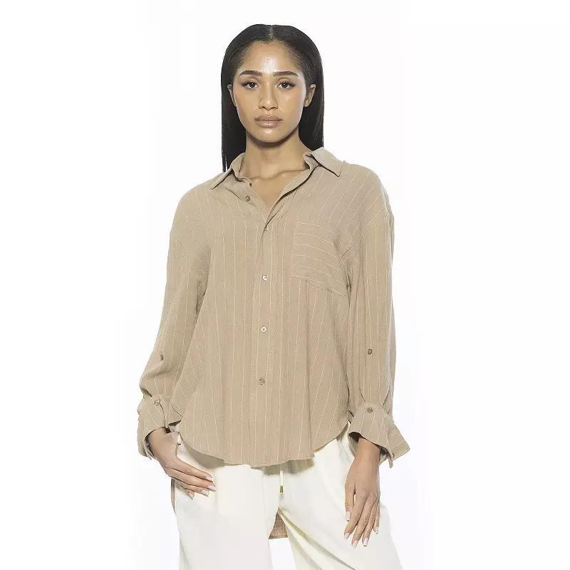Womens ALEXIA ADMOR Amber Button Down Shirt Product Image
