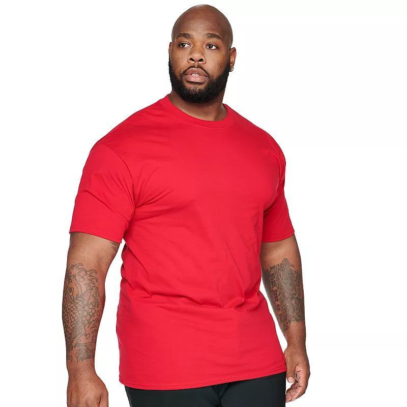 Big & Tall Hanes® Beefy-T Tee, Men's, Size: 4XL Tall, Deep Red Product Image