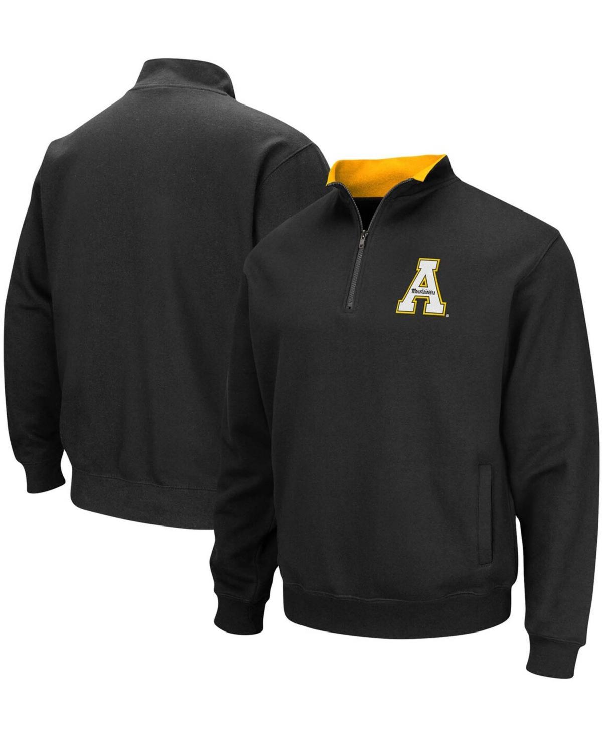 Mens Colosseum Black Appalachian State Mountaineers Tortugas Logo Quarter-Zip Pullover Jacket Product Image