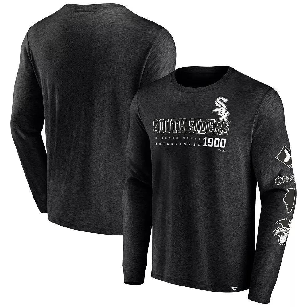 Men's Fanatics Branded Black Chicago White Sox High Whip Pitcher Long Sleeve T-Shirt,  Product Image