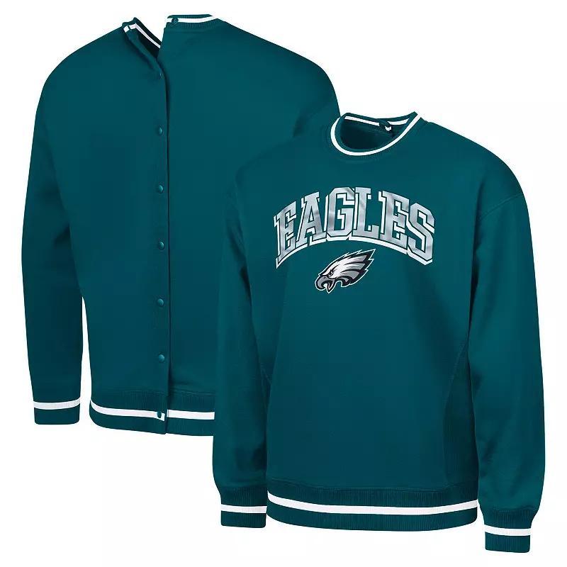 Mens G-III Sports by Carl Banks Midnight Philadelphia Eagles Adaptive Blocker Fleece Pullover Sweatshirt Product Image