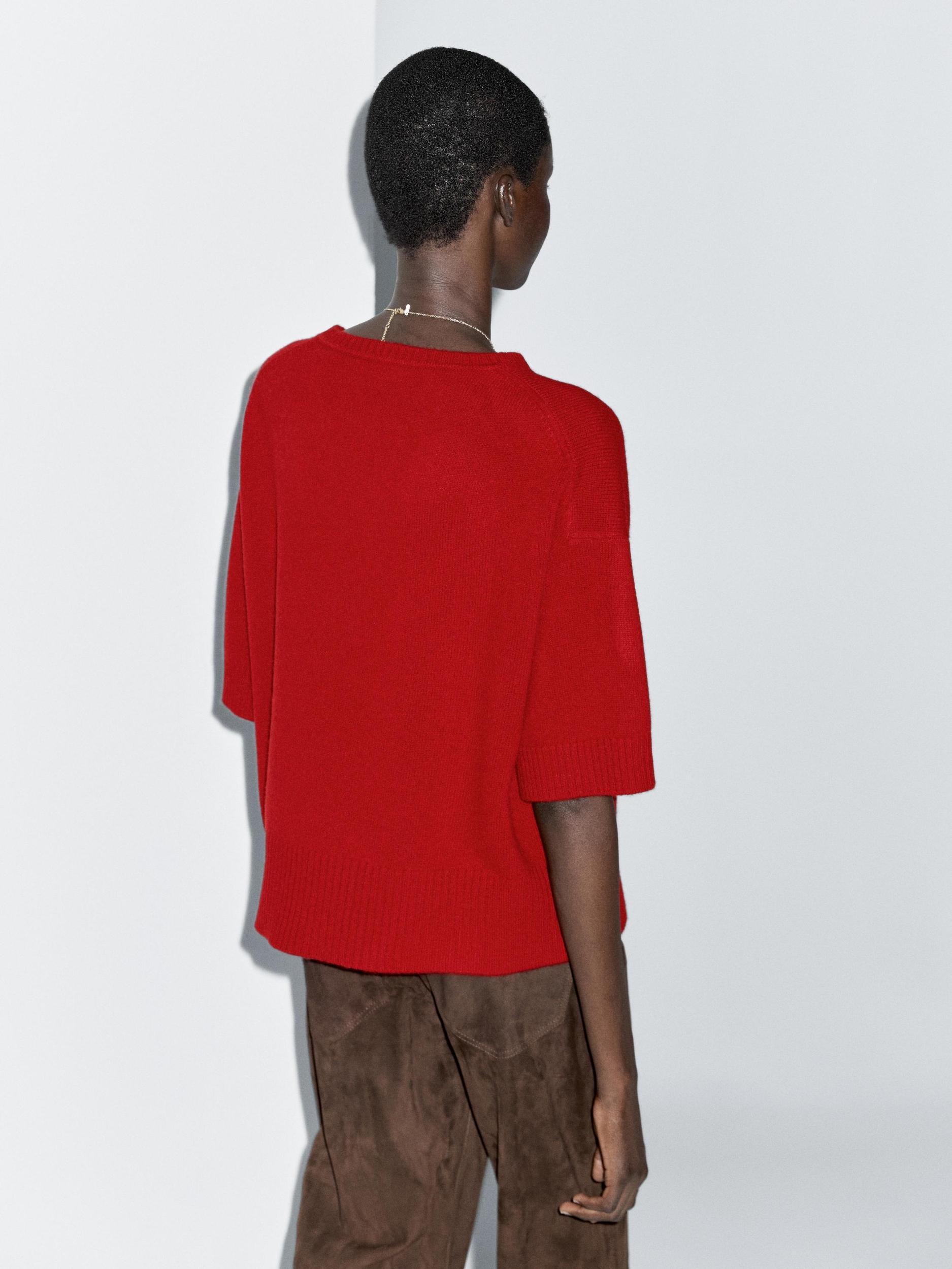 Wool blend crew neck sweater Product Image