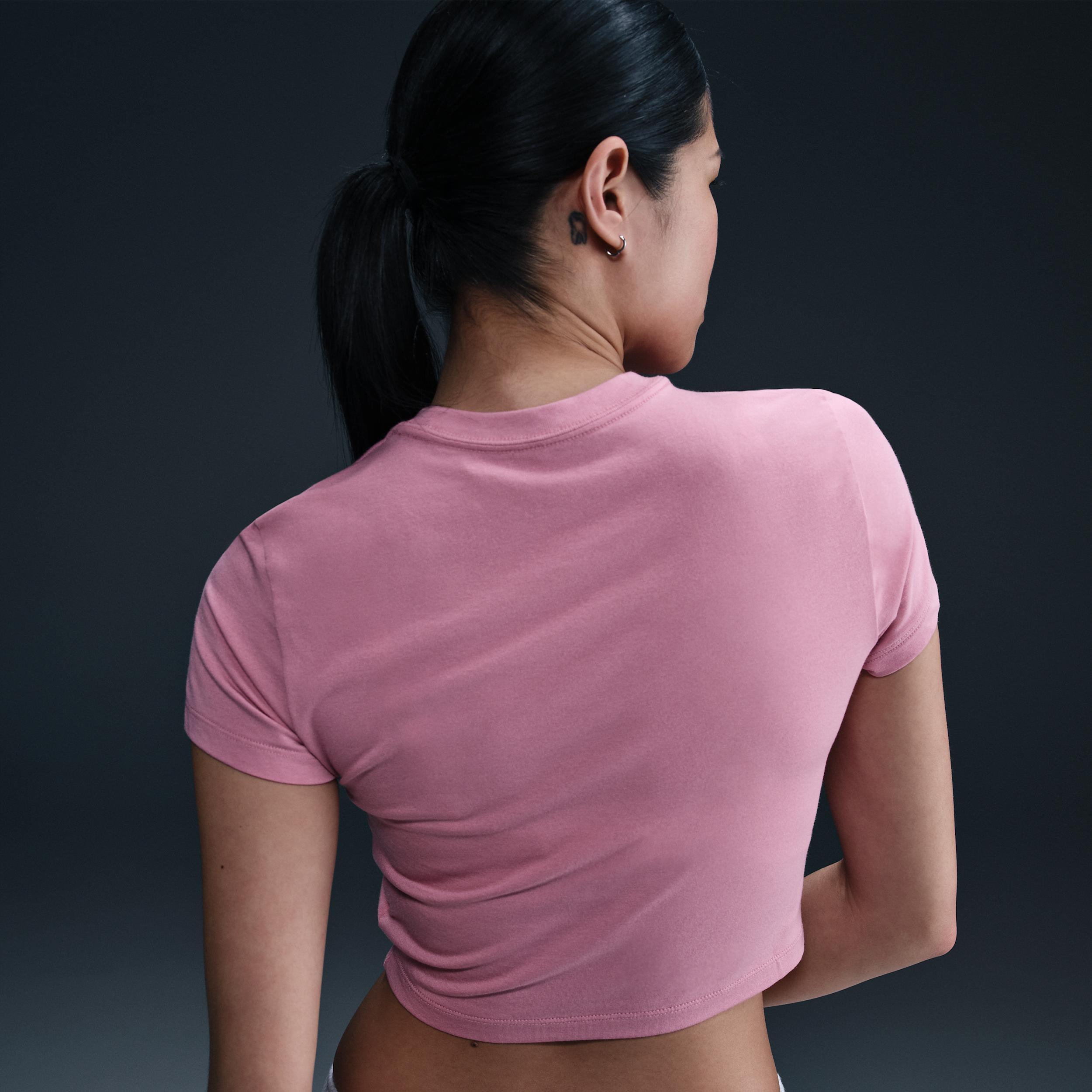 Womens Nike Sportswear Essential Slim Crop T-Shirt Product Image