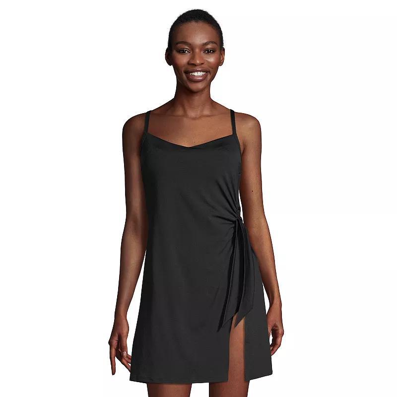 Womens Lands End UPF 50 Sweetheart One-Piece Swim Dress Product Image