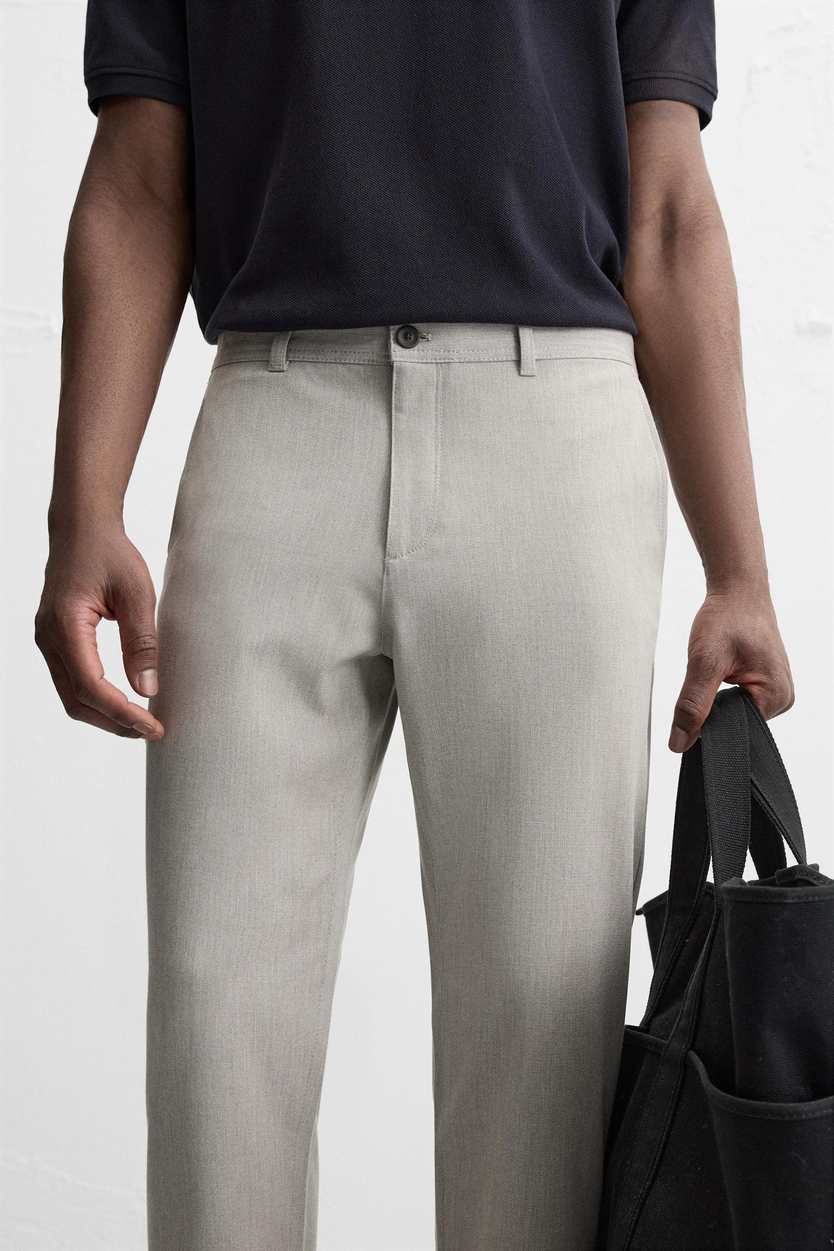 TEXTURED STRETCH PANTS Product Image