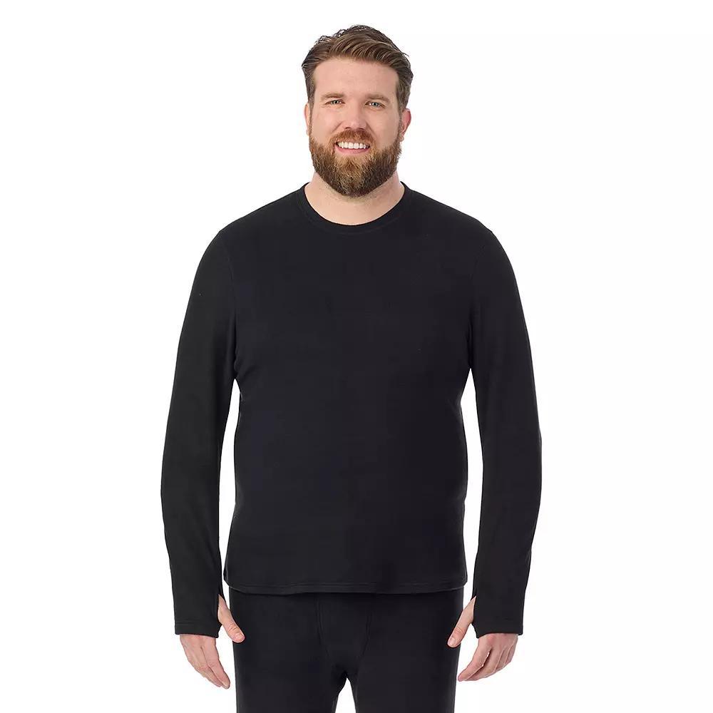 Big & Tall Cuddl Duds® Midweight Fleecewear Performance Base Layer Crew Top, Men's, Size: LT, Black Product Image