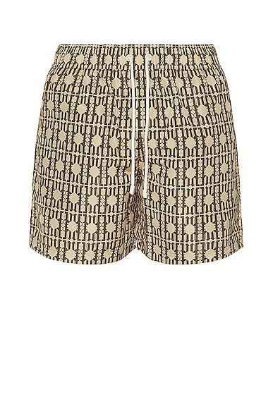 Palm Angels Swimshorts in Brown Product Image