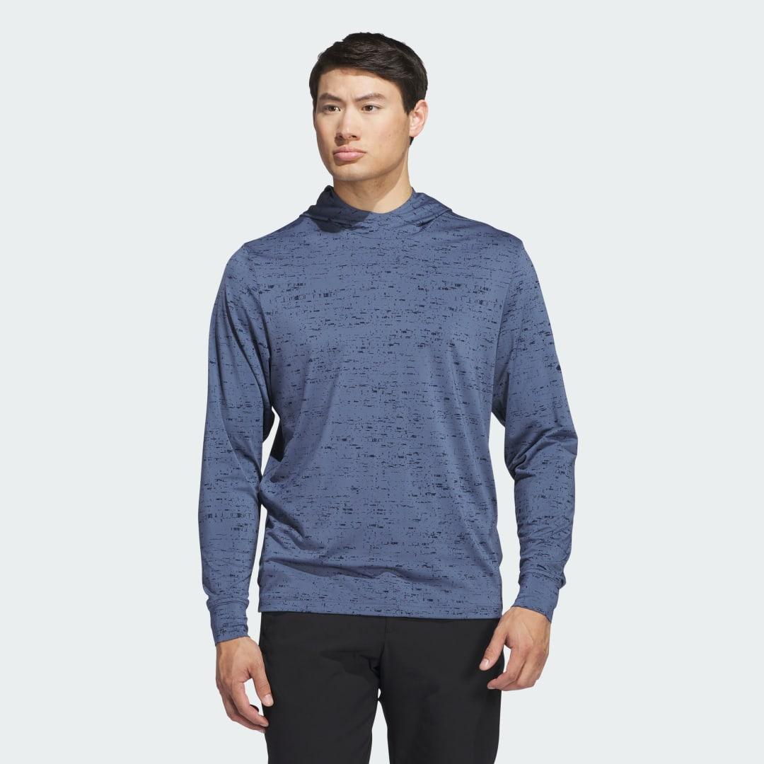 adidas Core Printed Lightweight Hoodie Carbon M Mens Product Image