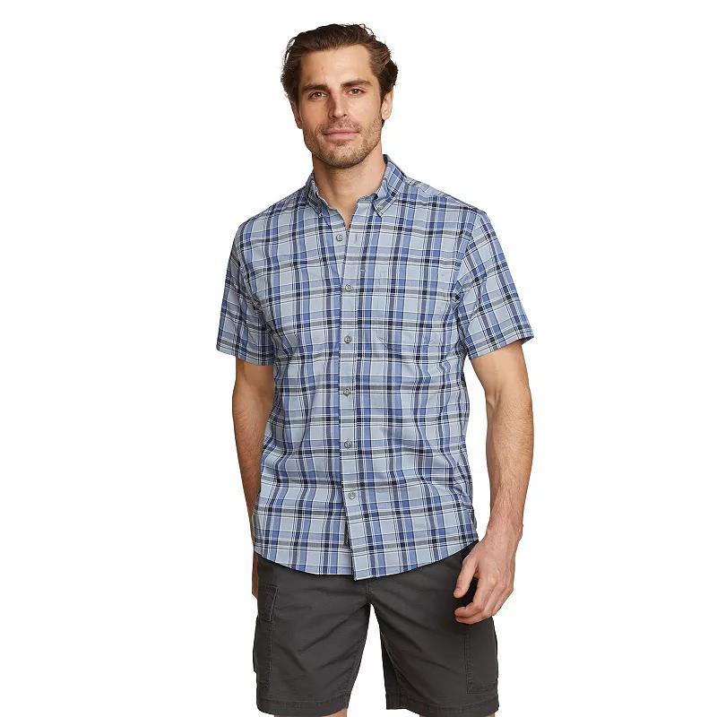 Big & Tall Eddie Bauer Voyager Flex Short Sleeve Button Down Shirt, Mens Product Image