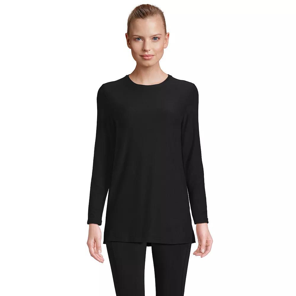 Petite Lands' End Long Sleeve Performance Crew Neck Tunic, Women's,  Product Image