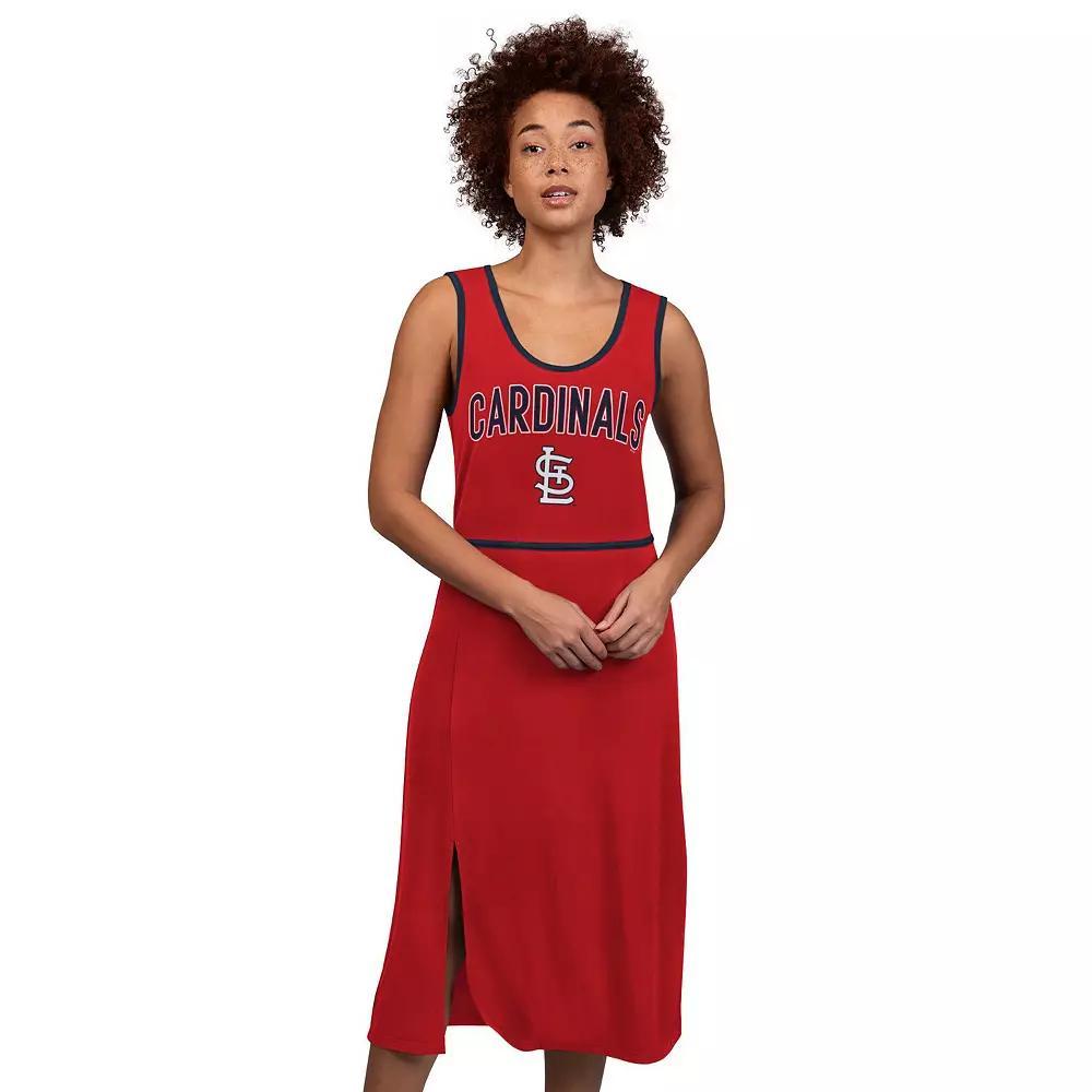 Women's G-III 4Her by Carl Banks Red St. Louis Cardinals Center Field Maxi Dress,  Product Image
