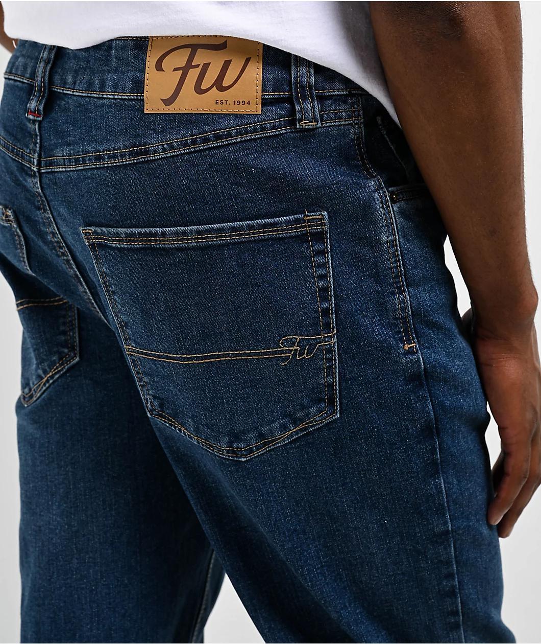Freeworld Light Blue Denim Straight Fit Jeans Product Image