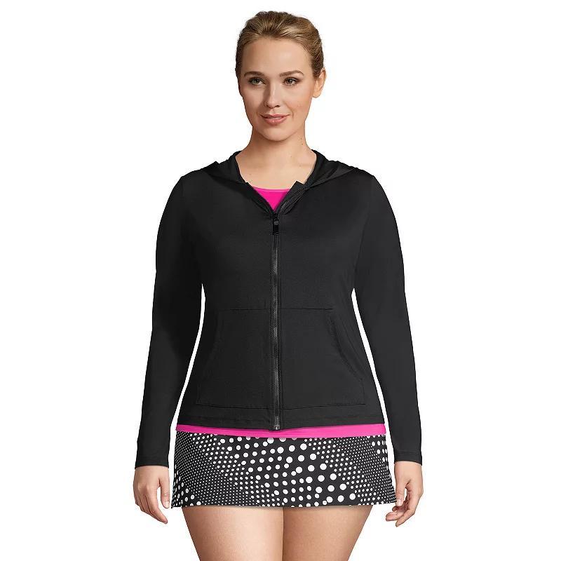 Womens Lands End UPF 50 Hooded Long-Sleeve Rash Guard Product Image