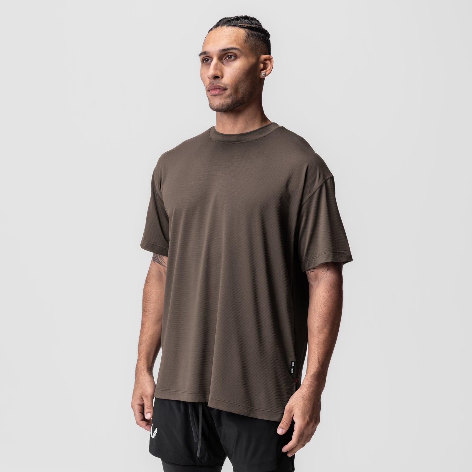 0822. AeroSilver® Oversized Tee - Deep Taupe Product Image