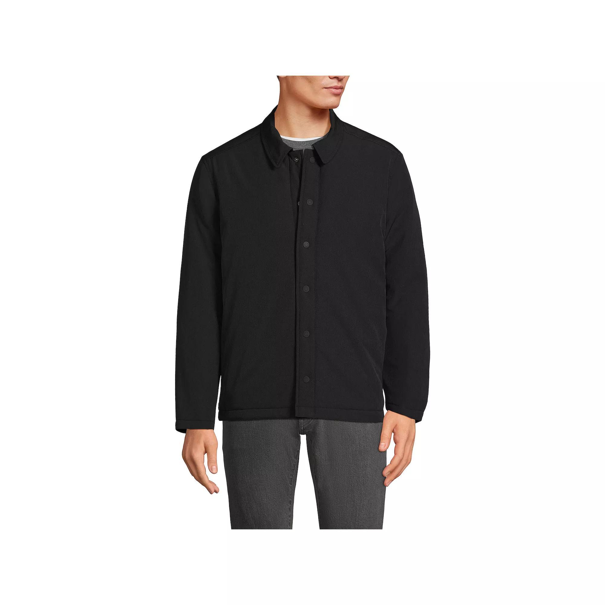 Men's Lands' End Commuter Refined Non Quilted Shirt Jacket,  Product Image