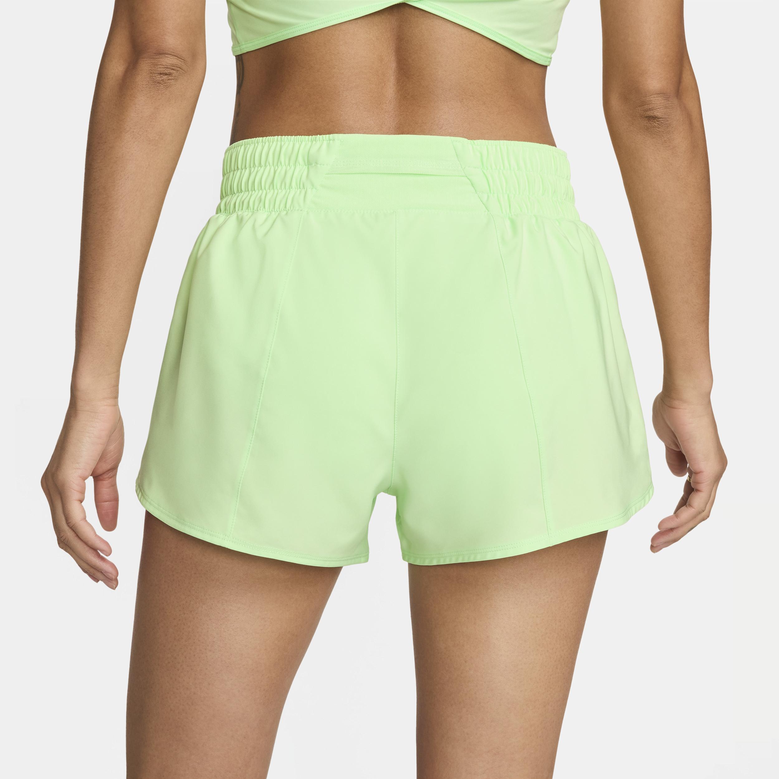 Nike Womens One Dri-FIT Mid-Rise 3 Brief-Lined Shorts Product Image