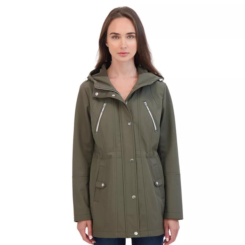 Women's Sebby Collection Hood Water-Resistant Anorak Jacket,  Product Image